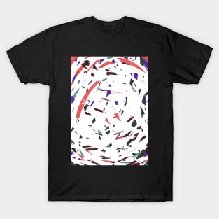 Chaotic circle of colours T-Shirt